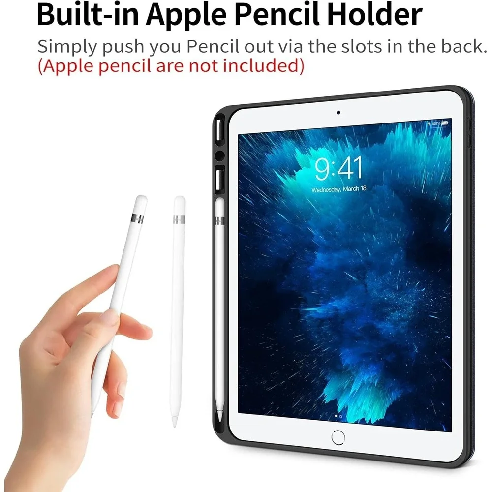 Bukoor Case for iPad 10.2 inch 9th/8th/7th Generation (2021/2020/2019) Pencil ho